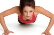 Photo: Woman Doing Pushups Woman Doing Pushups