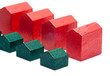 Houses and hotels ready for the real estate market.