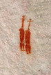 two african aborigine woman. bushman's prehistoric cave mural