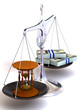 balance of time and money. 3d