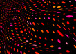 disco lights wavy pattern on black background