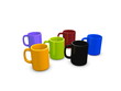 3d image, Conceptual, colorful mug