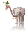the elephant and bird