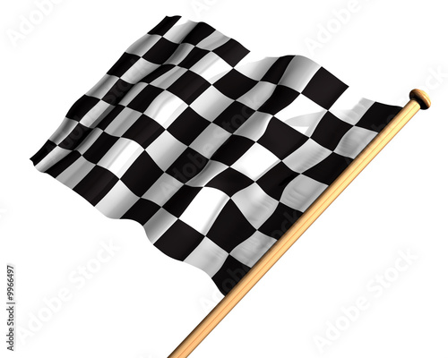 checkered flag vector. of a checkered flag