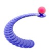 Red sphere on top of a dark blue spiral