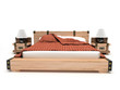 Bed on a white background 3d rendering image