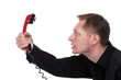 Hot telephone line in operation