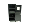 Black metal locker