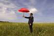 a insurance agent businessman in the field