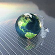 earth and saxaphone creative background earth and saxaphone creative background