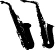 silhouettes saxophone silhouettes saxophone