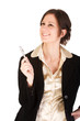 Young Caucasian business woman has an idea