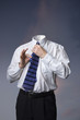 Businessman with no head for business Businessman with no head for business