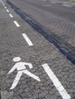 Fahrbahnmarkierung,Fußgänger Fahrbahnmarkierung,Fußgänger