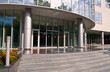 Entrance to luxury building architecture detail