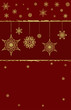 Snowflakes Christmas and New Year background decorated