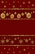 Balls and snowflakes Christmas and New Year background