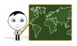 Vector: big eyes man & world big eyes man & world