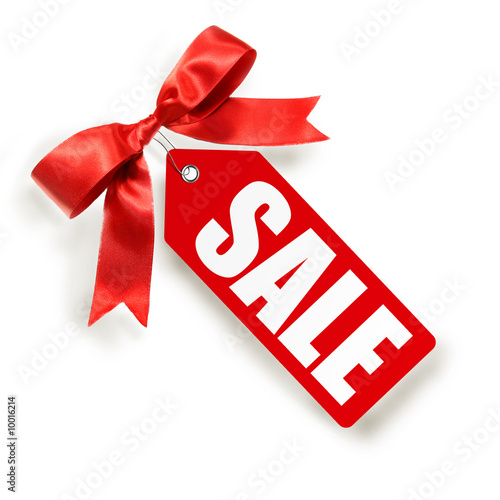 Sales tag isolated on white background