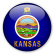 Kansas state flag button