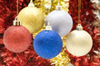 colorful christmas balls