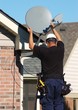 Satellite dish technician Satellite dish technician