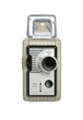 Images : Retro movie camera for 8mm film isolated on white background