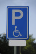 Traffic sign, for handicapped person