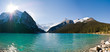 Panoramic view of lake Louise