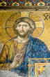Mosaic of Jesus Christ at theHagia Sophia museum in Istanbul