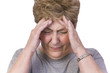 woman with a headache