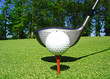 départ sur le tee de golf