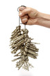 Hand holding a bunch of keys