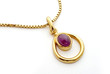 Pendentif rubis cabochon