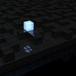 black labyrinth and light cube