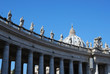 Città del Vaticano - Particolare cupola e colonnato Città del Vaticano - Particolare cupola e colonnato