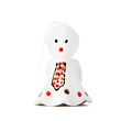 White angel made of ceramics isolated