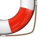 3d rendered lifeguard closeup on white background isolated