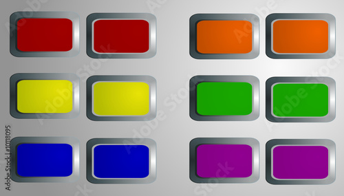 Vector: Vector / illustration: glossy buttons Vector / illustration: glossy buttons