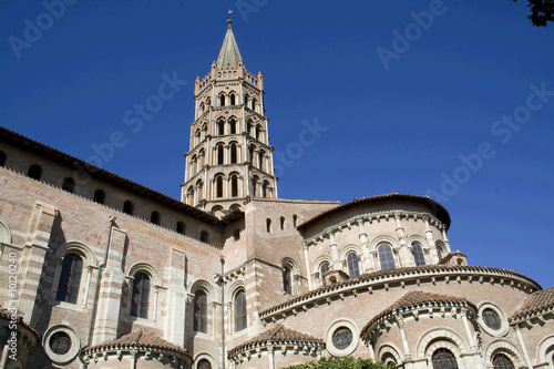Foto: Part of Saint Sernin Basilica in Toulouse, France Part of Saint Sernin Basilica in Toulouse, France