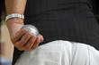man playing jeu de boules in France