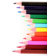 Color pencils on white background Color pencils on white background