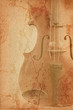 grunge music background with old fiddle grunge music background with old fiddle
