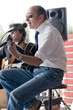 playing music