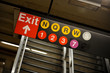 Broad street station of Manhattan subway, New York