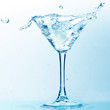coctail splash on white background close up coctail splash on white background close up