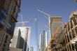 Large construction site for the new city center and offices