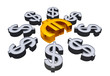 Euro in an environment of dollar