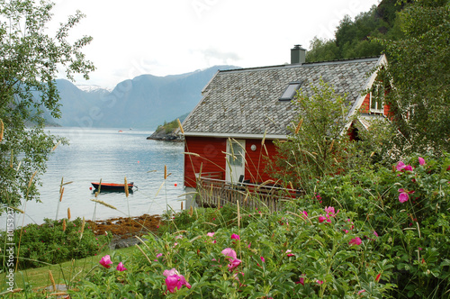 Photo: Cottage in Fjords, Flam, Norway Cottage in Fjords, Flam, Norway