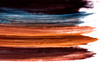 Colorful lines made by varnish